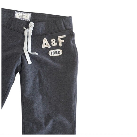 Abercrombie & Fitch Sweatpants Gray Straight Sz L - Picture 4 of 6